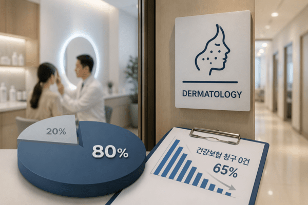 일반의 10명 중 8명 피부과 개원, 65%는 건강보험 청구 '제로'